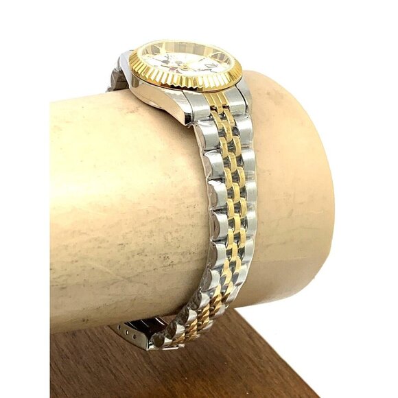 Disney Mickey Mouse Women's Watch W001993 Quartz Two Tone Stainless Steel - Picture 11 of 13